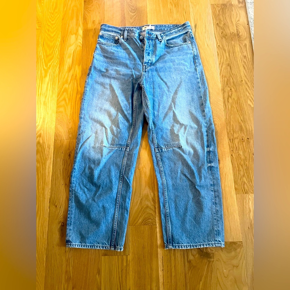 Madewell Darted Barrell leg Jean